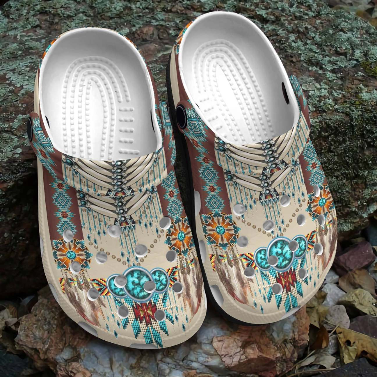 Native American Personalized Clog, Custom Name, Text, Color, Number Fashion Style For Women, Men, Kid, Print 3D Pattern