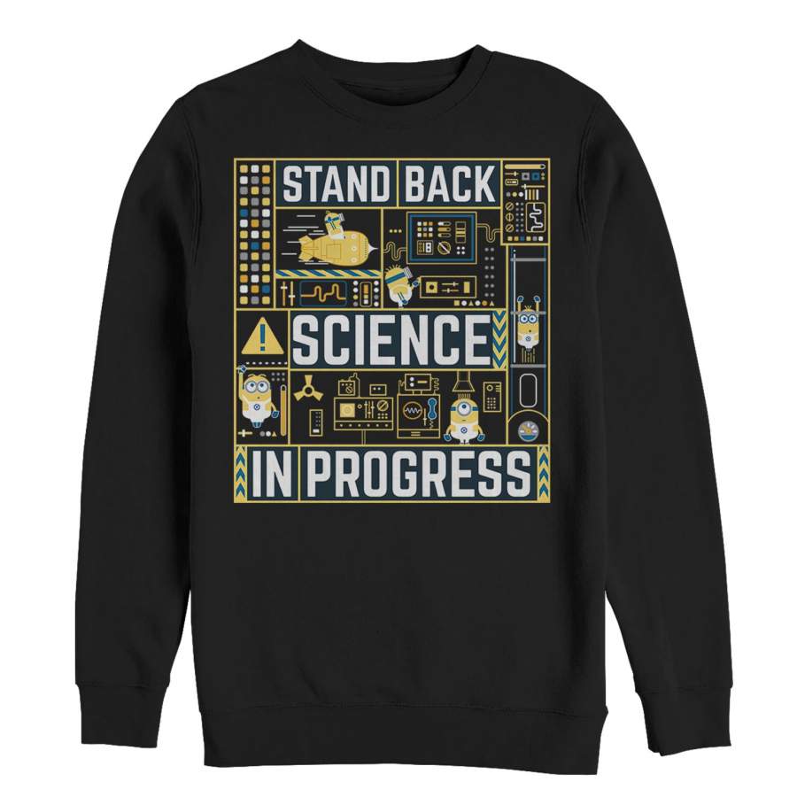 Despicable Me 3 Men’s Minions Science in Progress  Sweatshirt