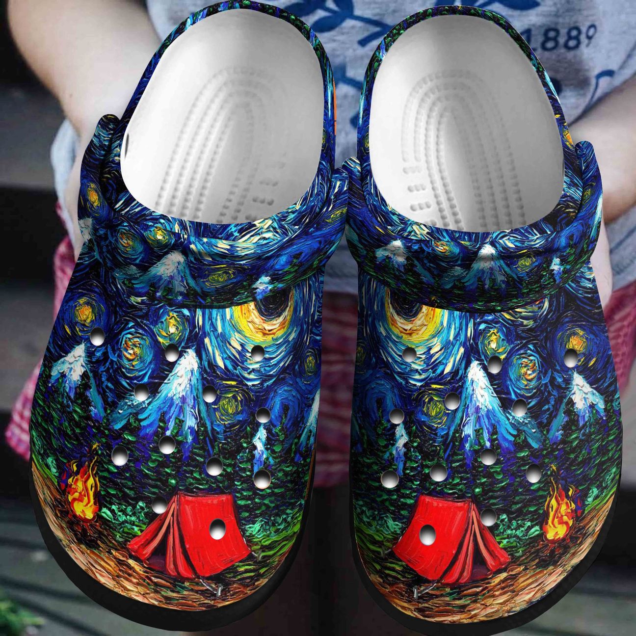 Camping Personalized Clog, Custom Name, Text, Color, Number Fashion Style For Women, Men, Kid, Print 3D Camping V1