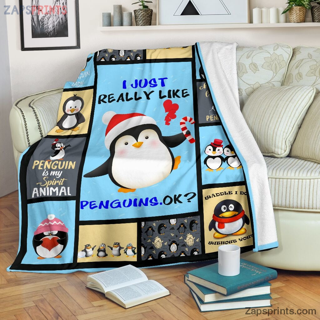 I Just Really Like Penguins Blanket – Cool Gift Ideas