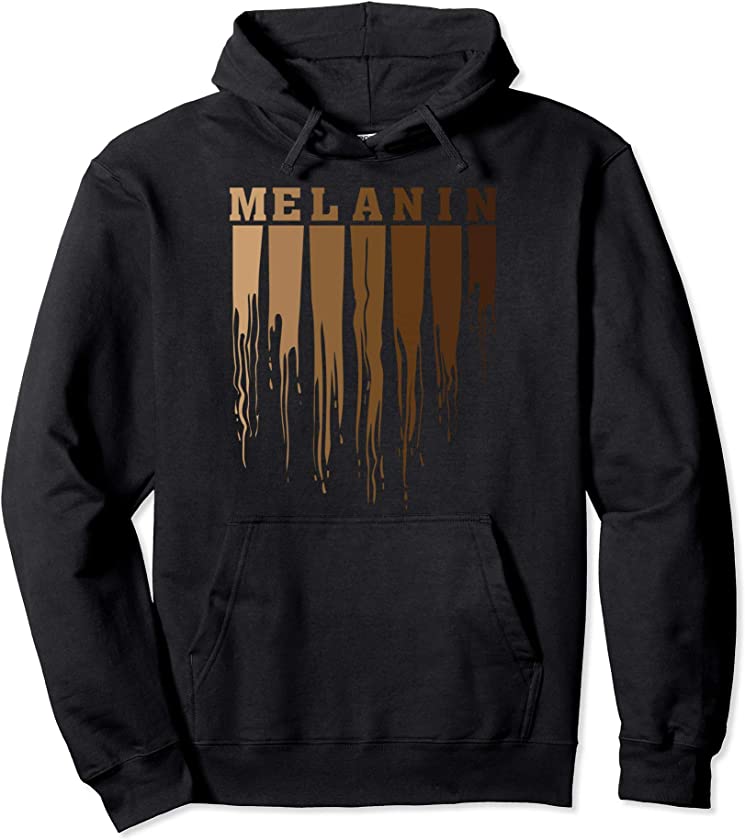 Cool Melanin Gift Men Women Funny Dripping Proud Afro Shades Pullover Hoodie