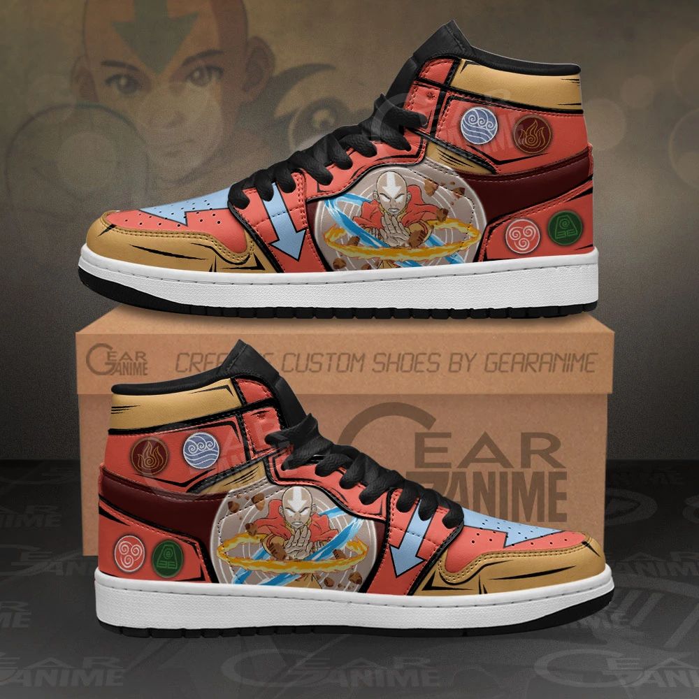 Avatar Aang Sneakers Custom The Last Airbender Anime Shoes Unisex Men Women