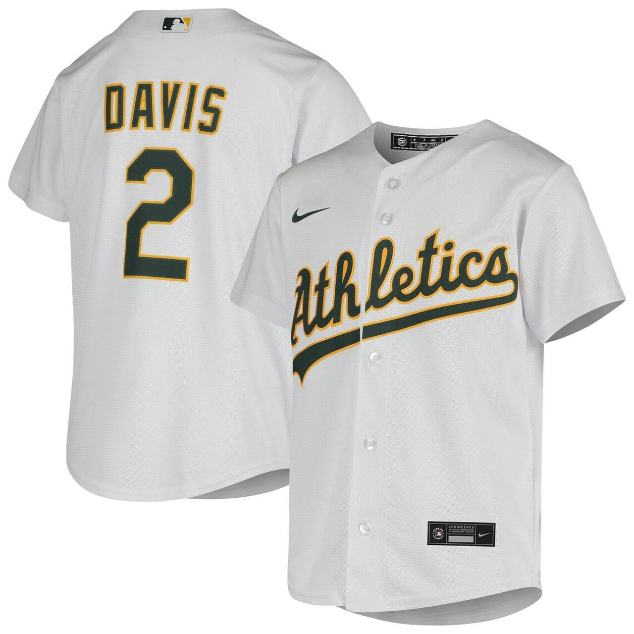 Youth Oakland Athletics Khris Davis White Home Baseball Jersey Mlb Baseball Jersey1208