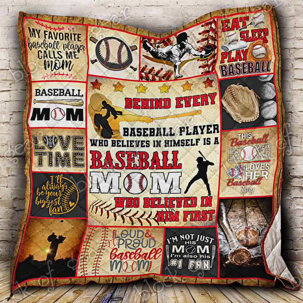 Proud Baseball Mom Tt203 3D Quilt Blanket