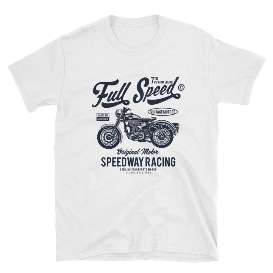 Full Speed Speed Way Racing Vintage Poster T-Shirt