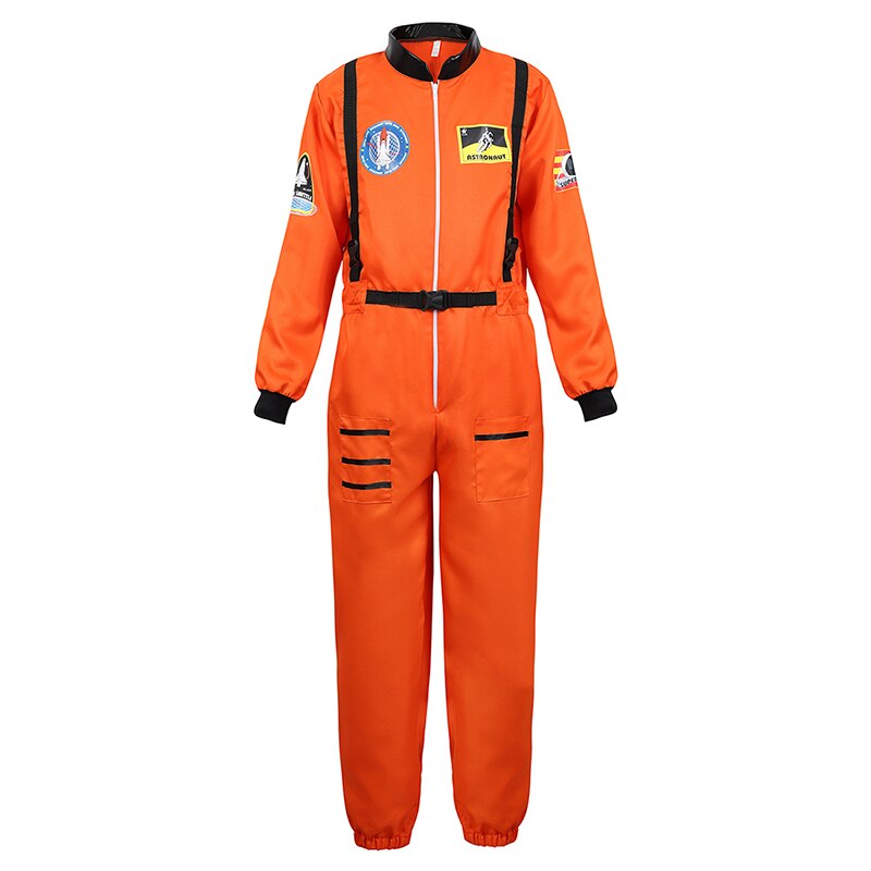 Adults Astronaut Costume Men Space Suit Halloween Costume for Women Junmsuit Astronaut Costume Roly Play alx