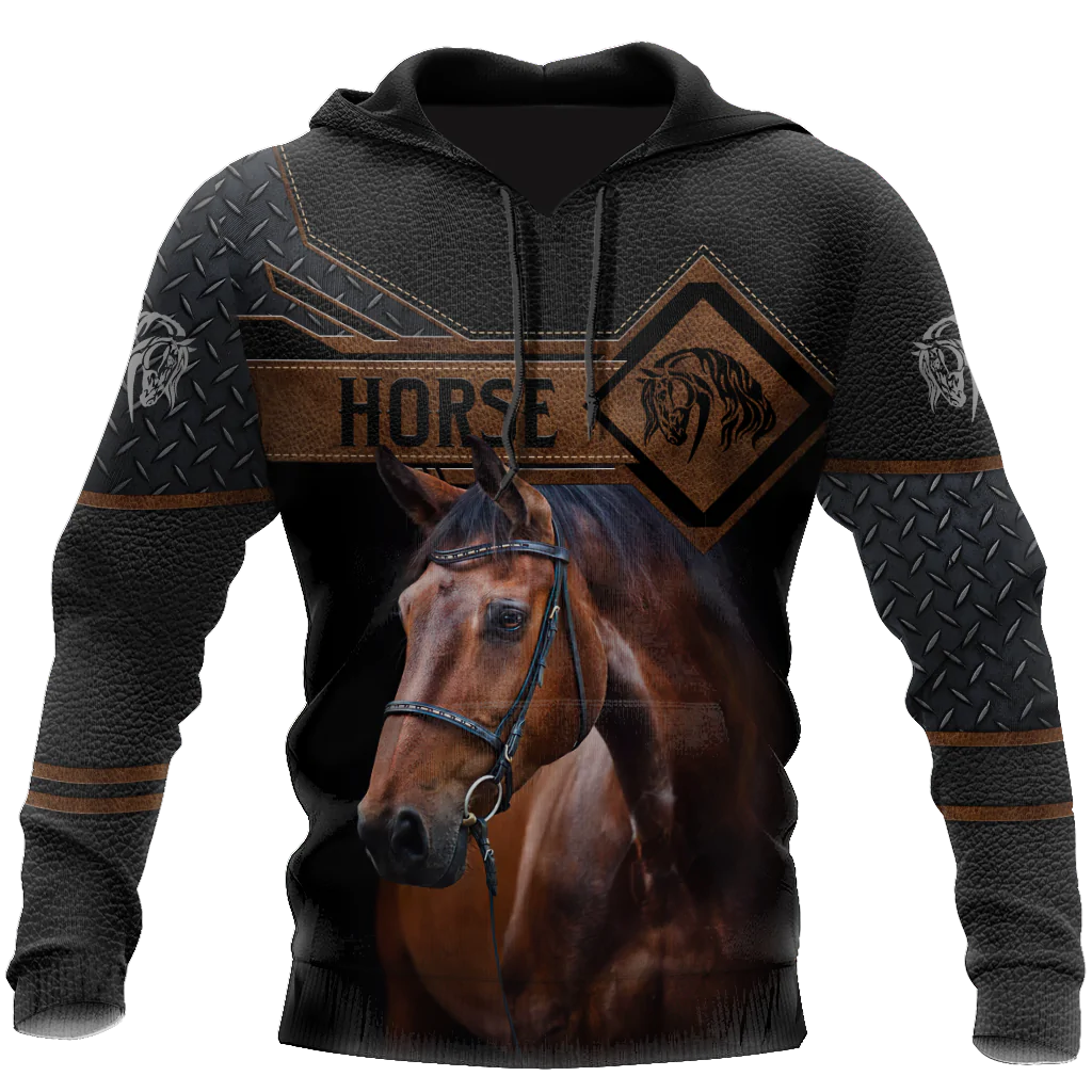 3D All Over Print Horse On Black Hoodie For Him Her Horse Lover Gifts Horse Present