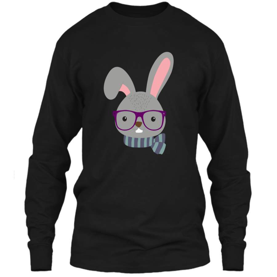 Cute Cool Bunny Funny Easter Shirt LS Ultra Cotton Tshirt