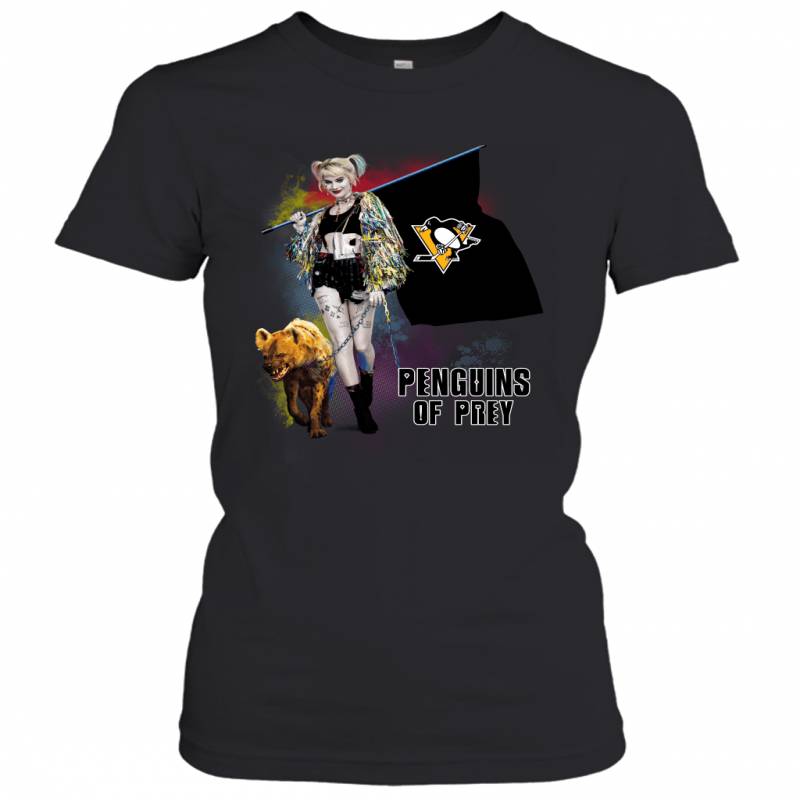 Harley Quinn flag Pittsburgh Penguins Of Prey Women’s T-Shirt