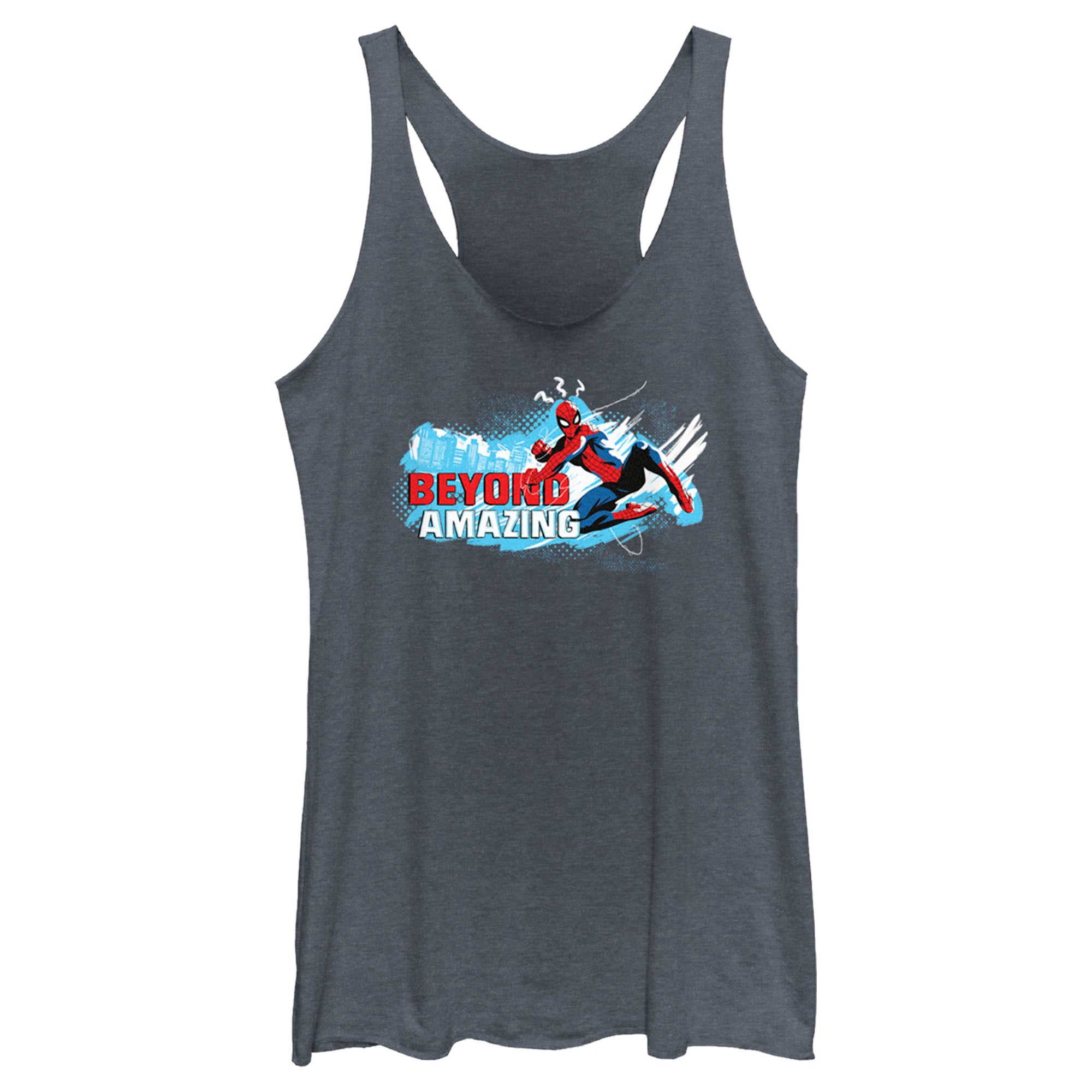 Women’S Spider-Man: Beyond Amazing Swing Pose Racerback Tank Top