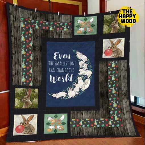 Rabbit Can Change The World Quilt