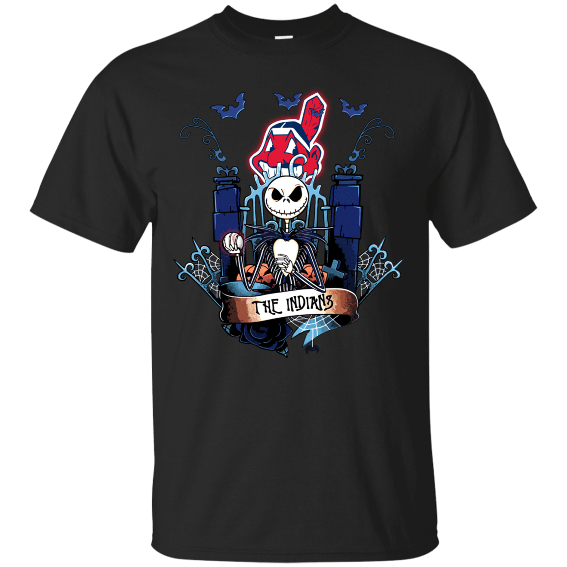 Check out this awesome Cleveland Indians Halloween The Nightmare Before Christmas Shirts