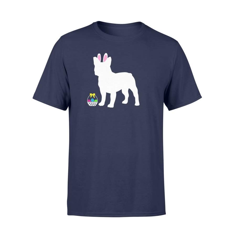 French Bulldog Easter Bunny Dog Silhouette T Shirt