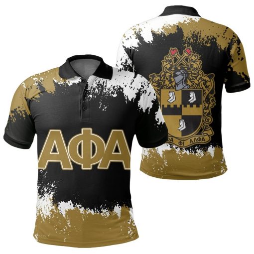 Alpha Phi Alpha 1906 Crest Apa Greek Letter Tip Style Polo Shirt