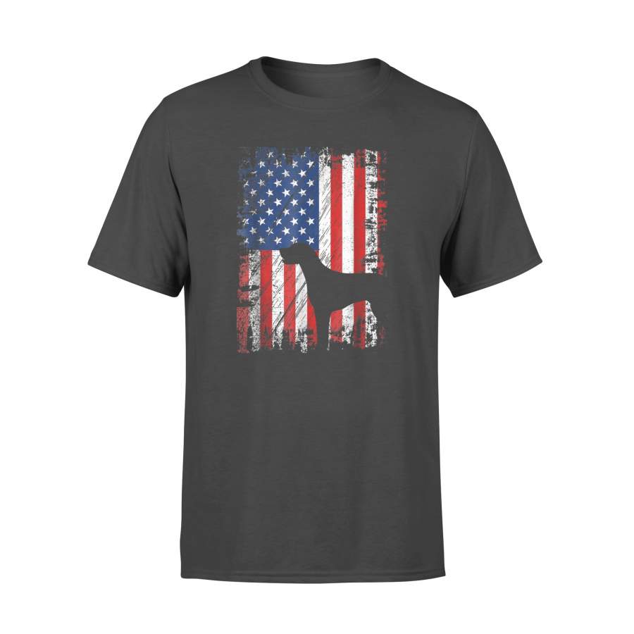 Great Dane American Flag Usa Patriotic Dog T-Shirt