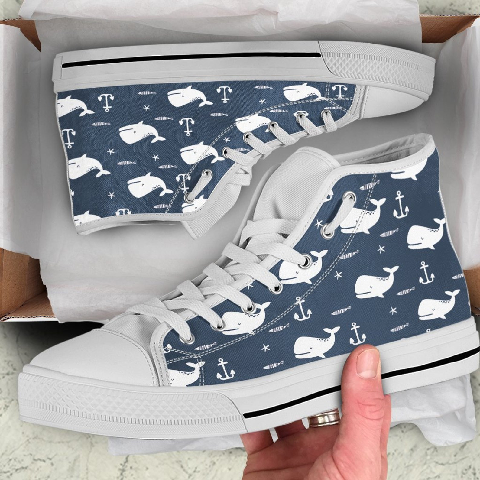 Whale High Top Shoes