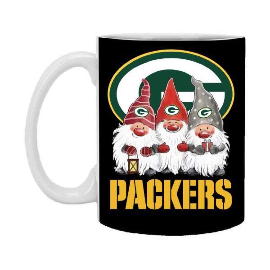 Gnomies Green Bay Packers Christmas 11 oz Mug