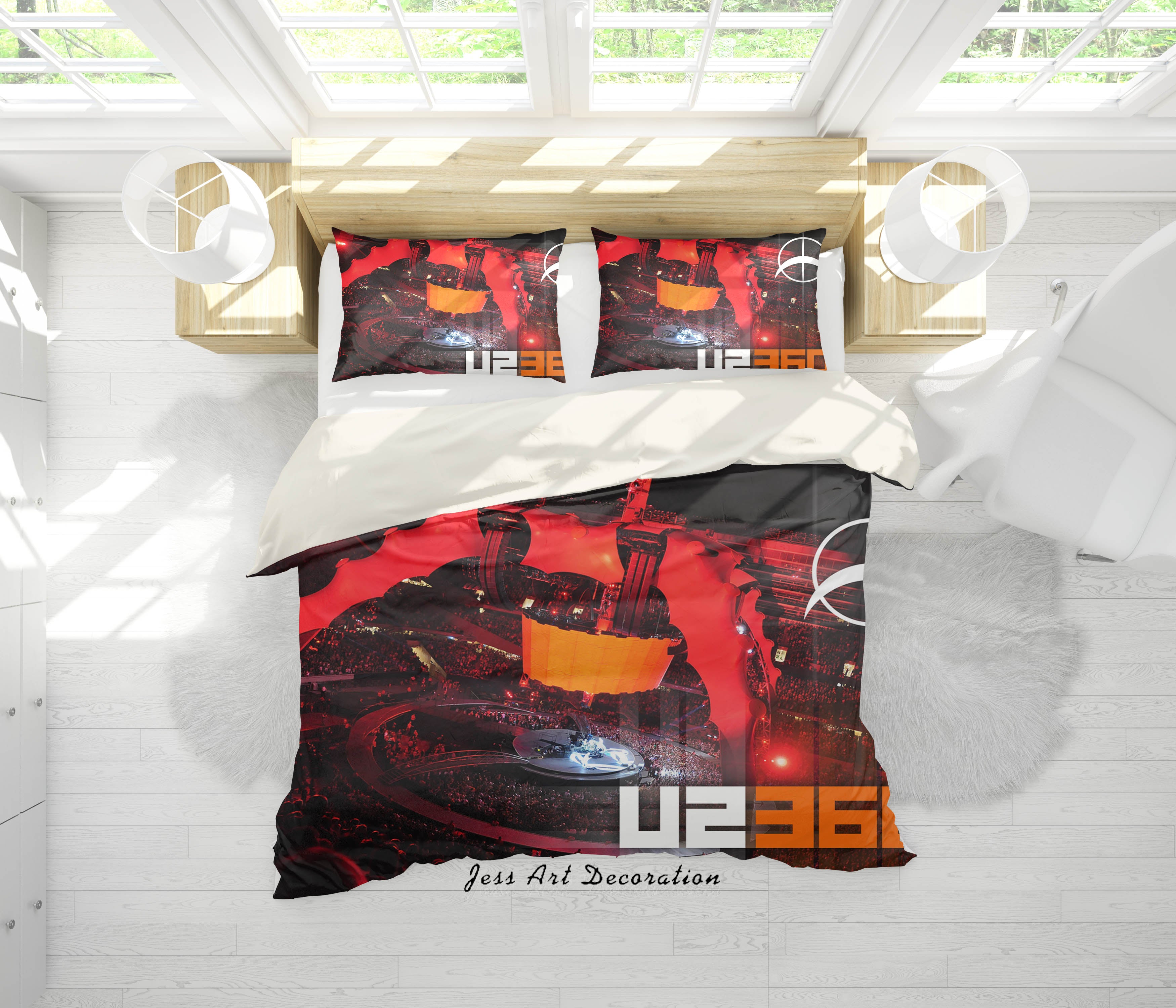 3D Music Band U2 Quilt Cover Set Bedding Set Pillowcases 14