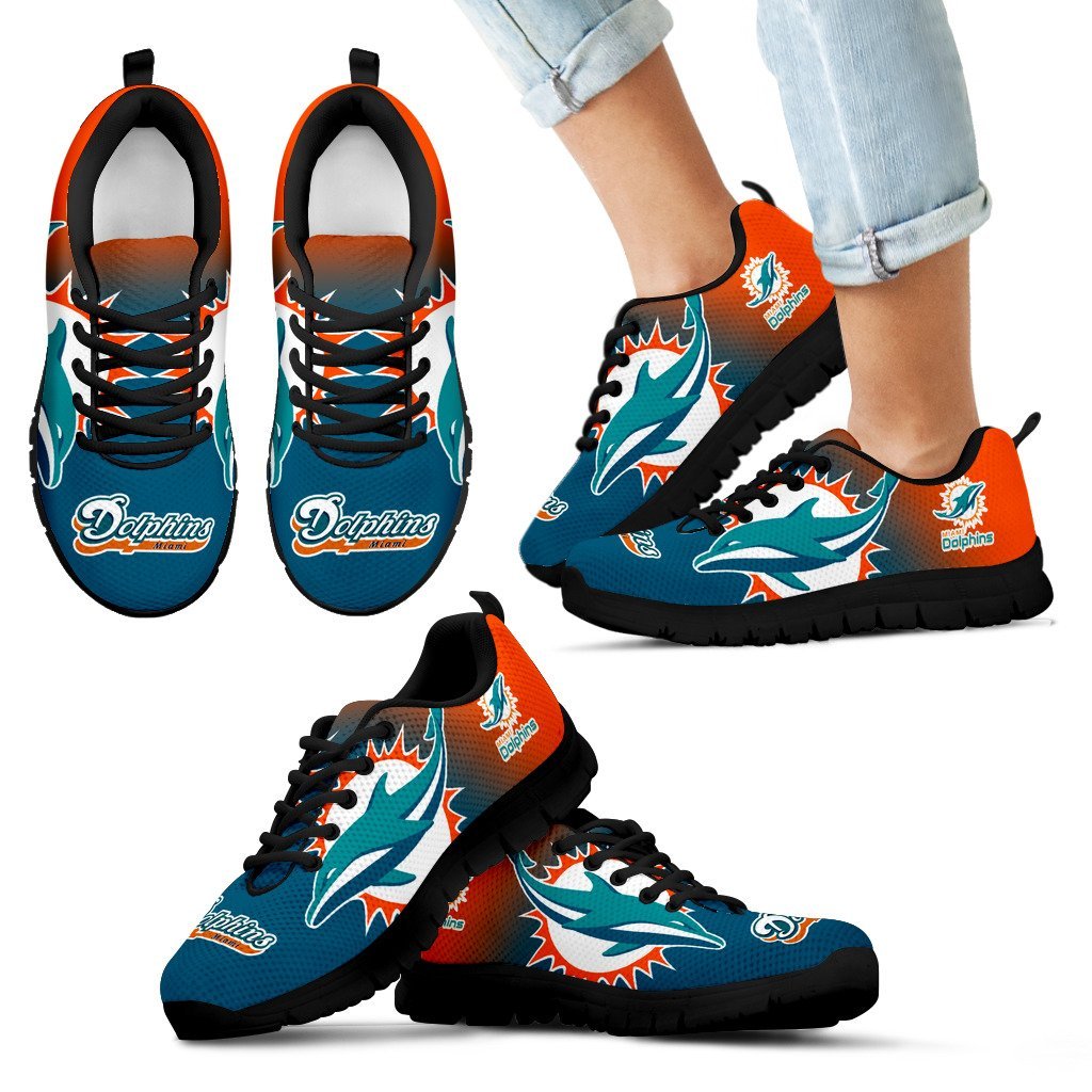 Awesome Unofficial Miami Dolphins Sneakers