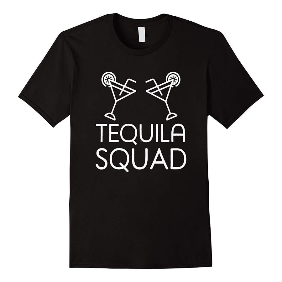 Tequila Squad Funny Mexican Alcohol Drink Pun Humor T-Shirt Men’S Short Sleeve T-Shirt