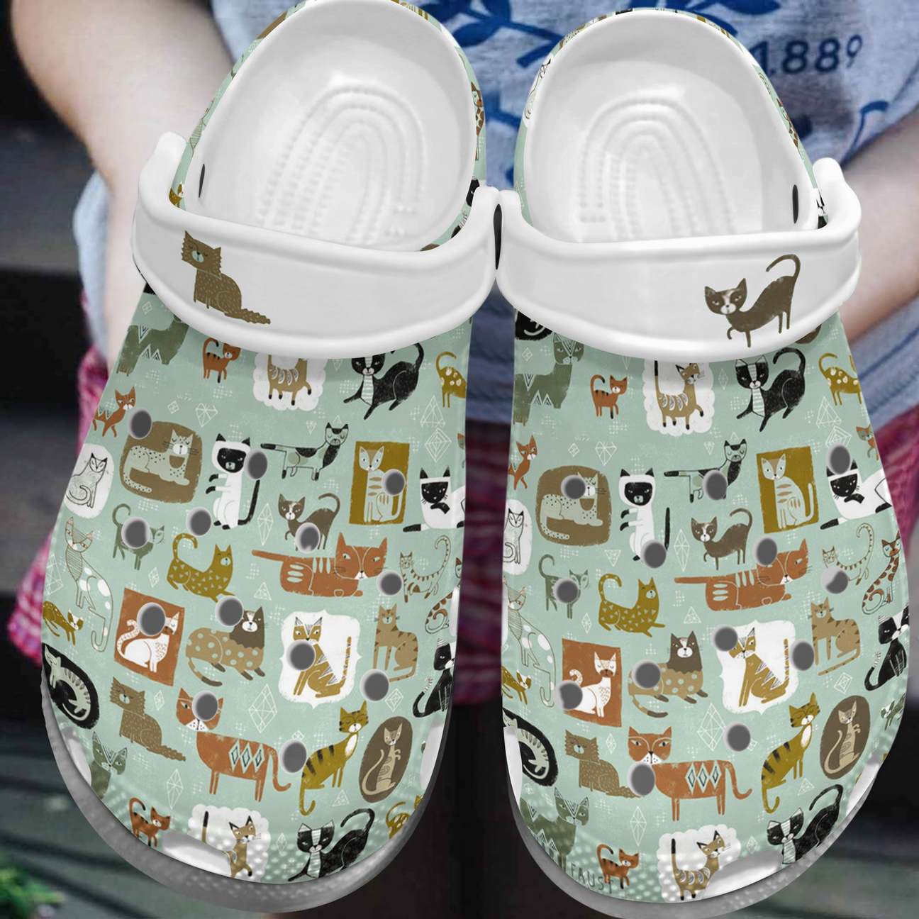 Cat Personalized Clog, Custom Name, Text, Color, Number Fashion Style For Women, Men, Kid, Print 3D Annoyed Cats