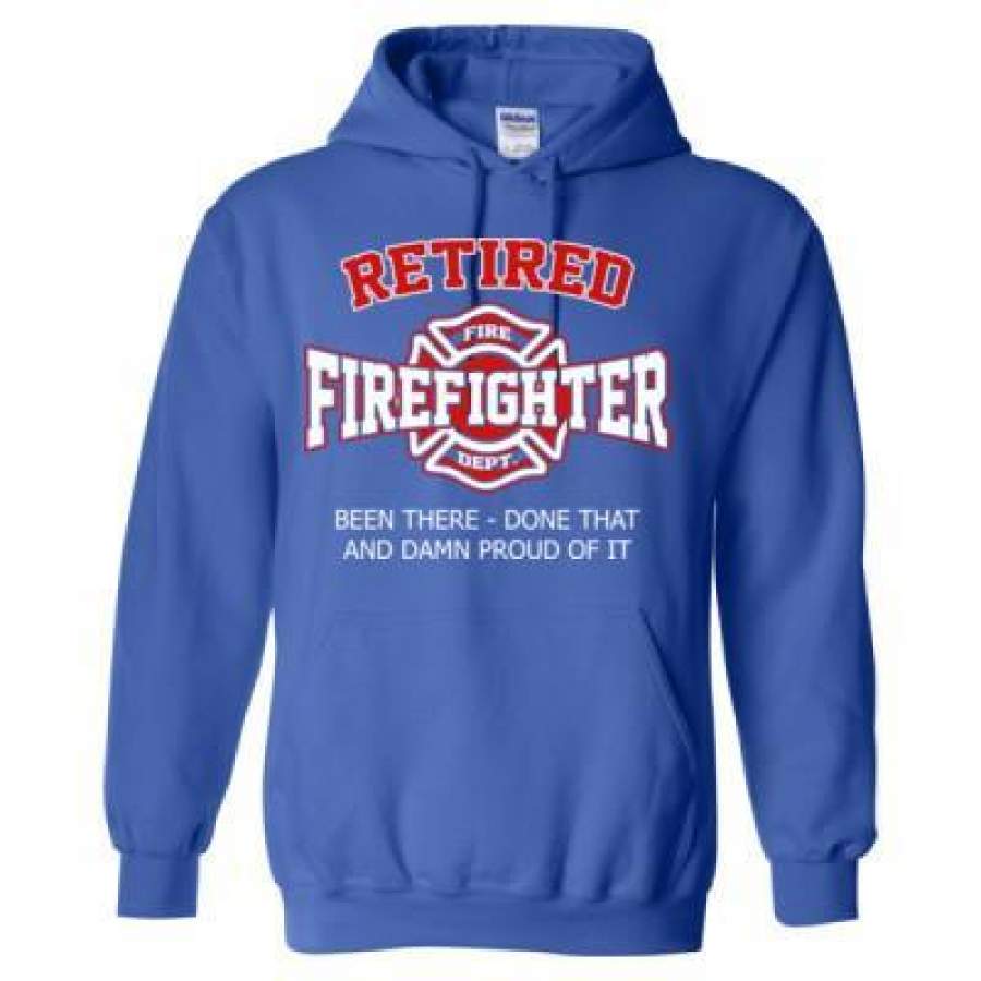 AGR Retired Firefighter Been There Done That And Damn Proud Of It – Heavy Blend™ Hooded Sweatshirt