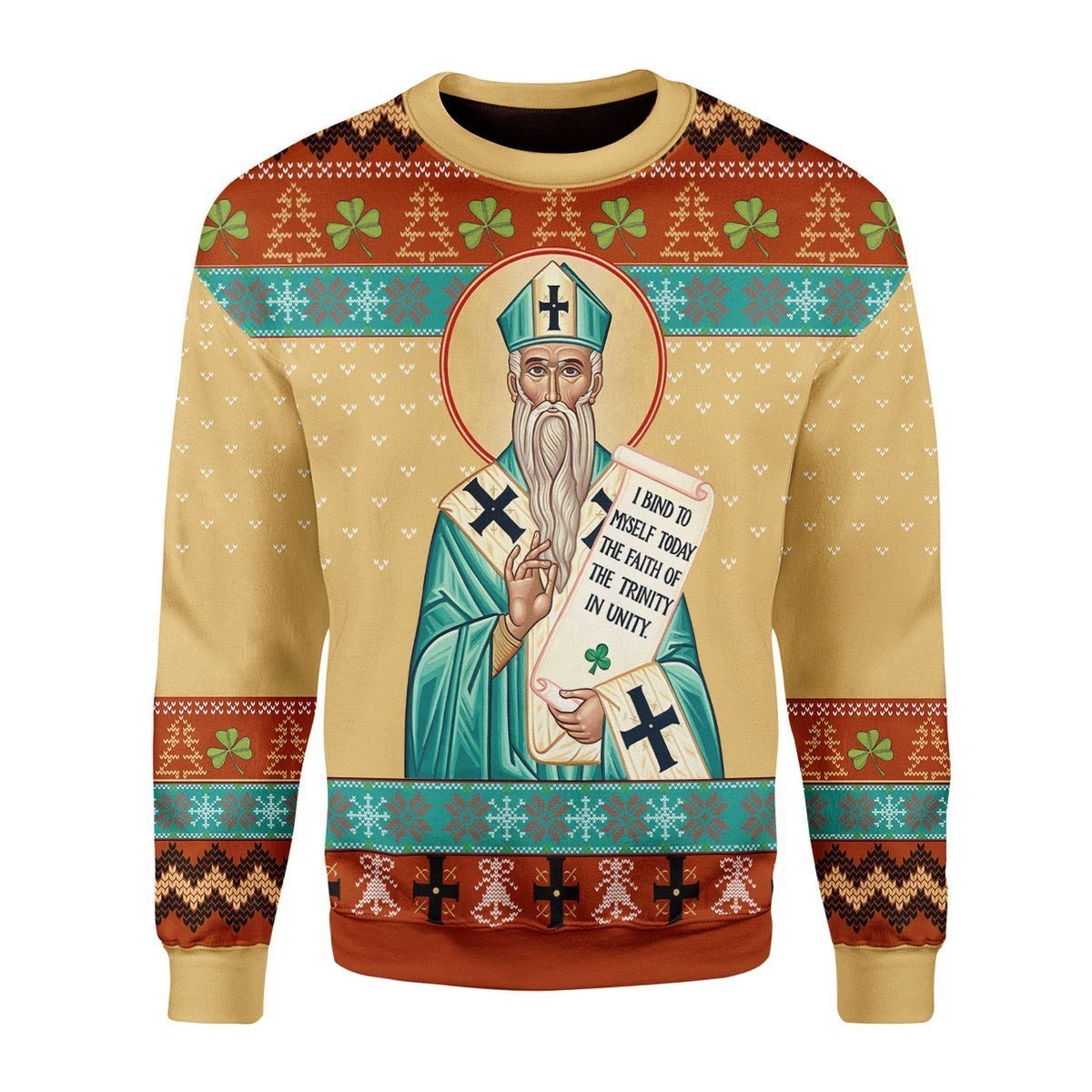 St. Patrick Ugly Christmas Sweater | Unisex | Adult | Us3462