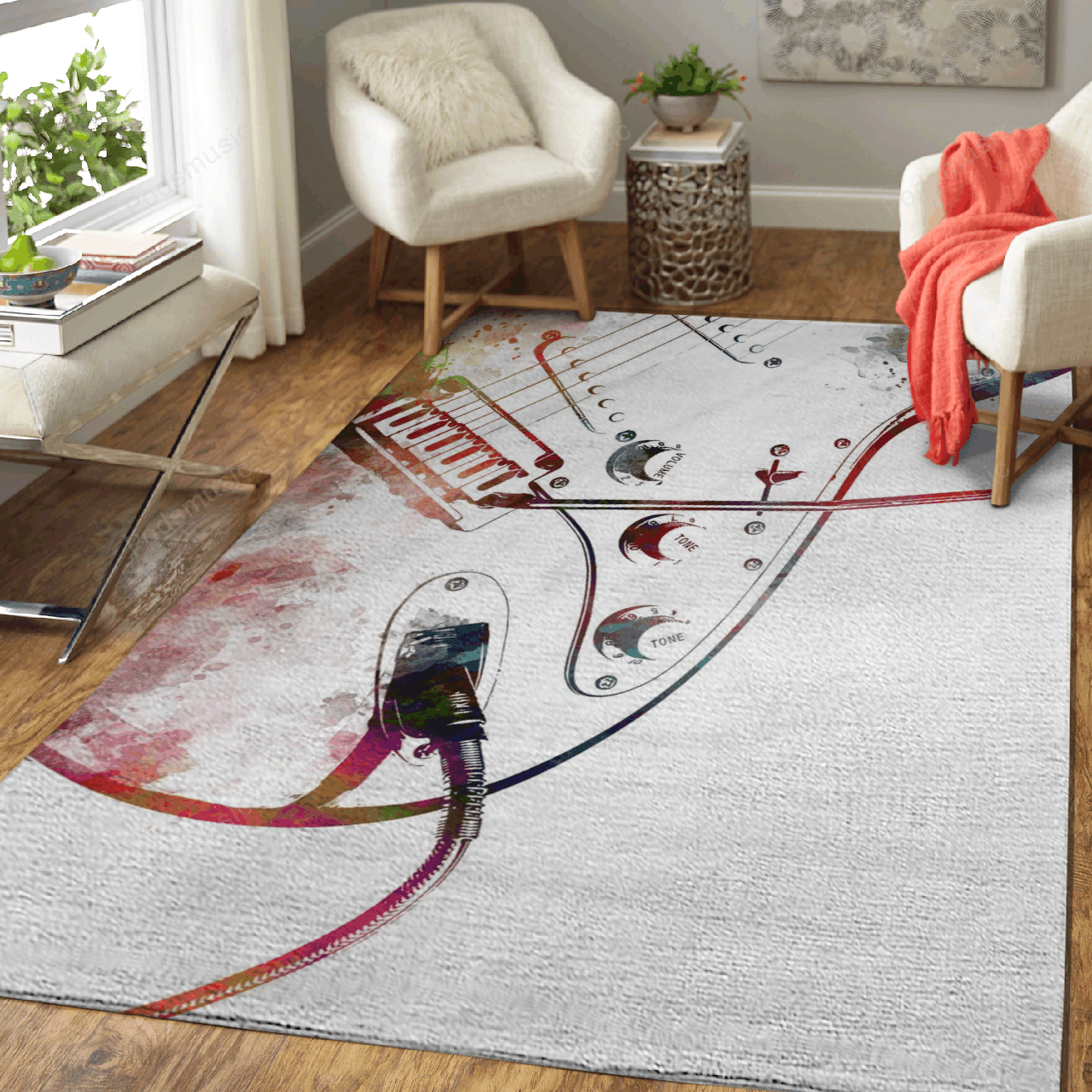 Guitar 11 – Music Art For Fans Area Rug Carpet