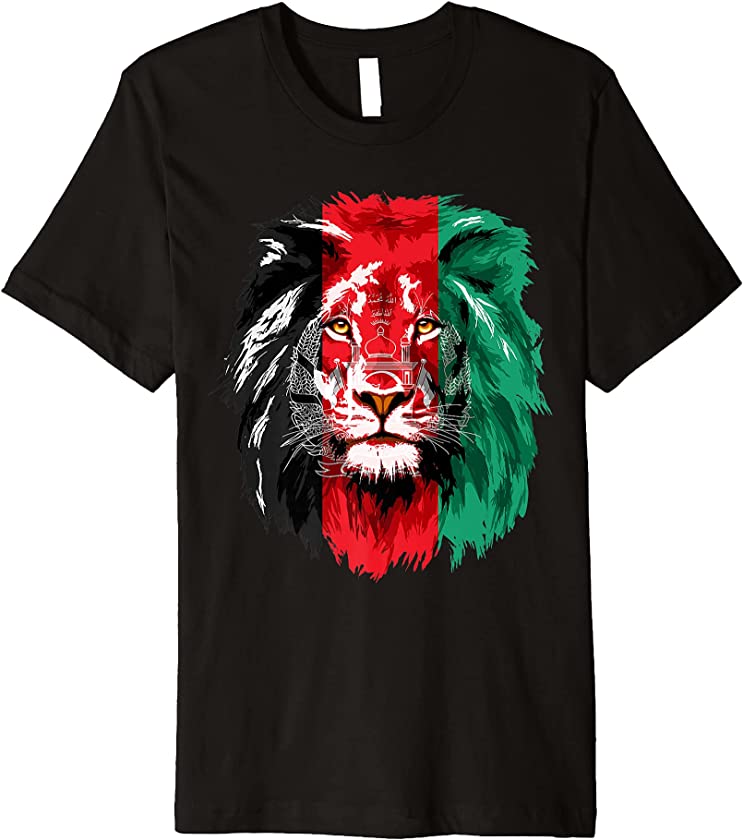 Afghanistan Flag Lion Free Afghanistan Premium T-Shirt