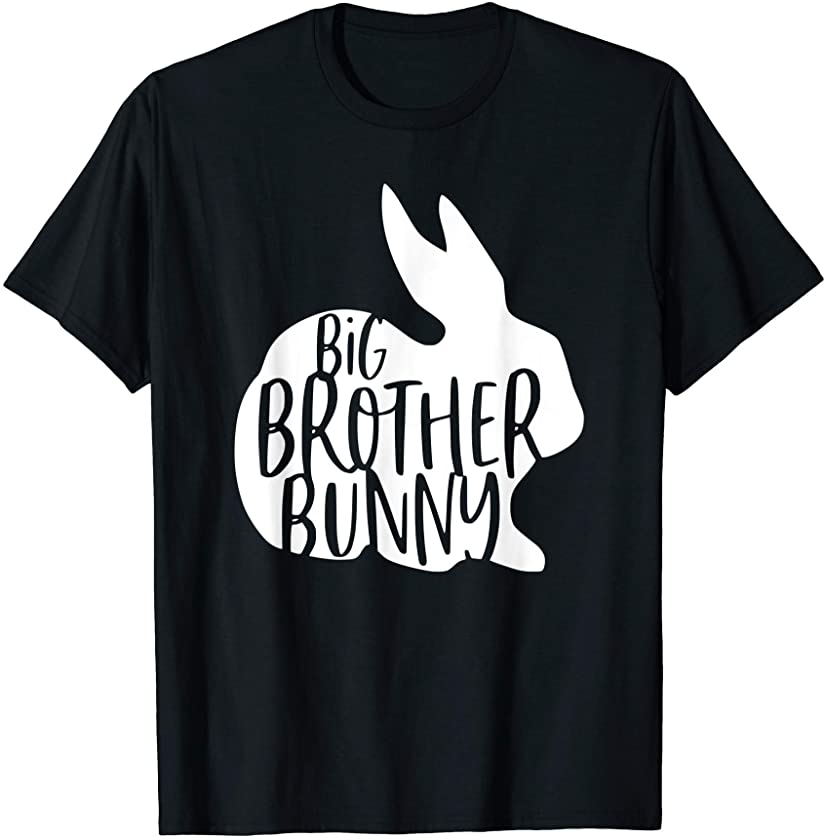 Big Brother Bunny Cute Rabbit Family Matching Easter Day T-Shirt