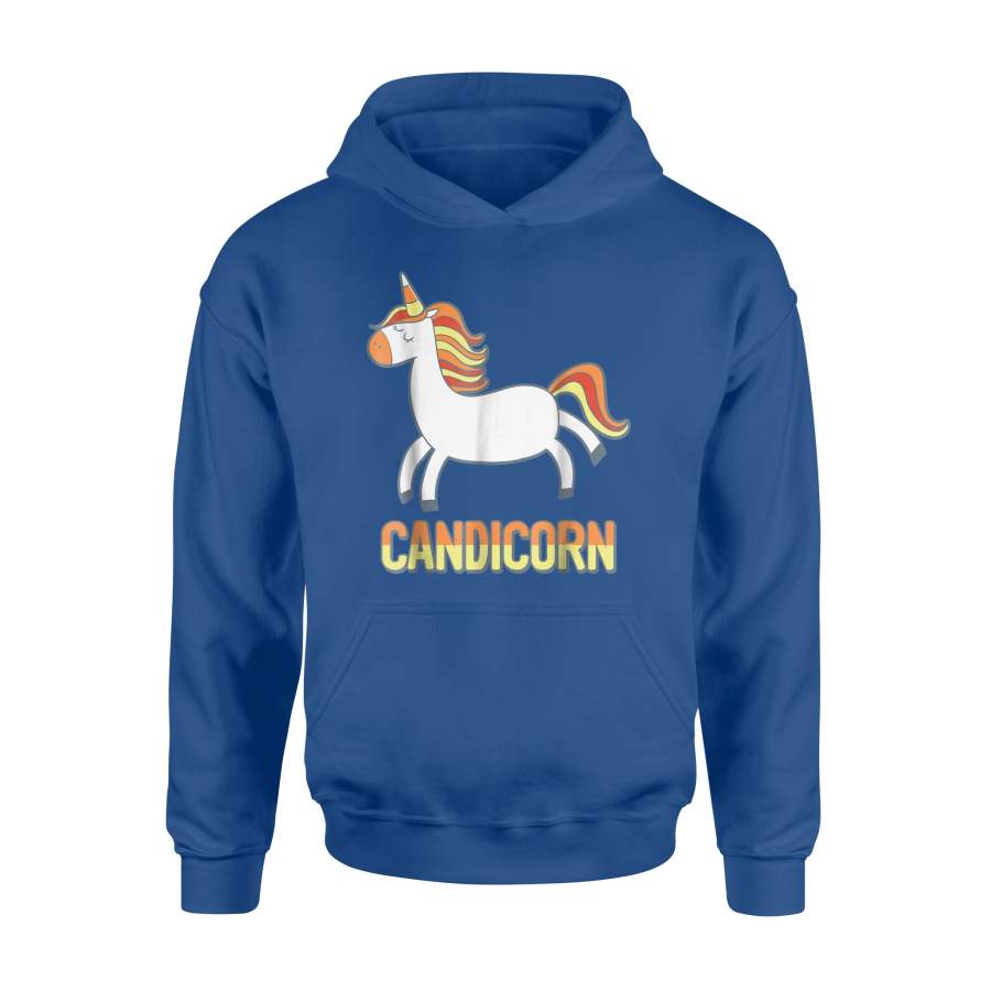 Cute Candicorn Halloween Candy Corn Unicorn Halloween Hoodie