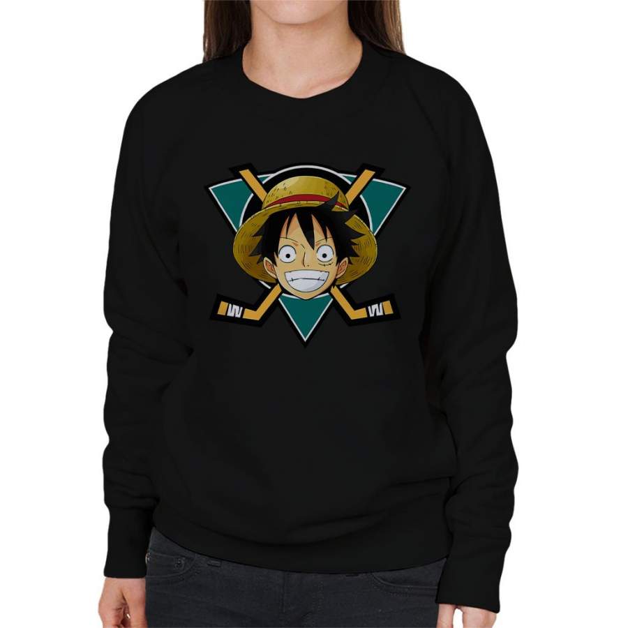 Monkey D Luffy Mighty Ducks One Piece Women’s Sweatshirt