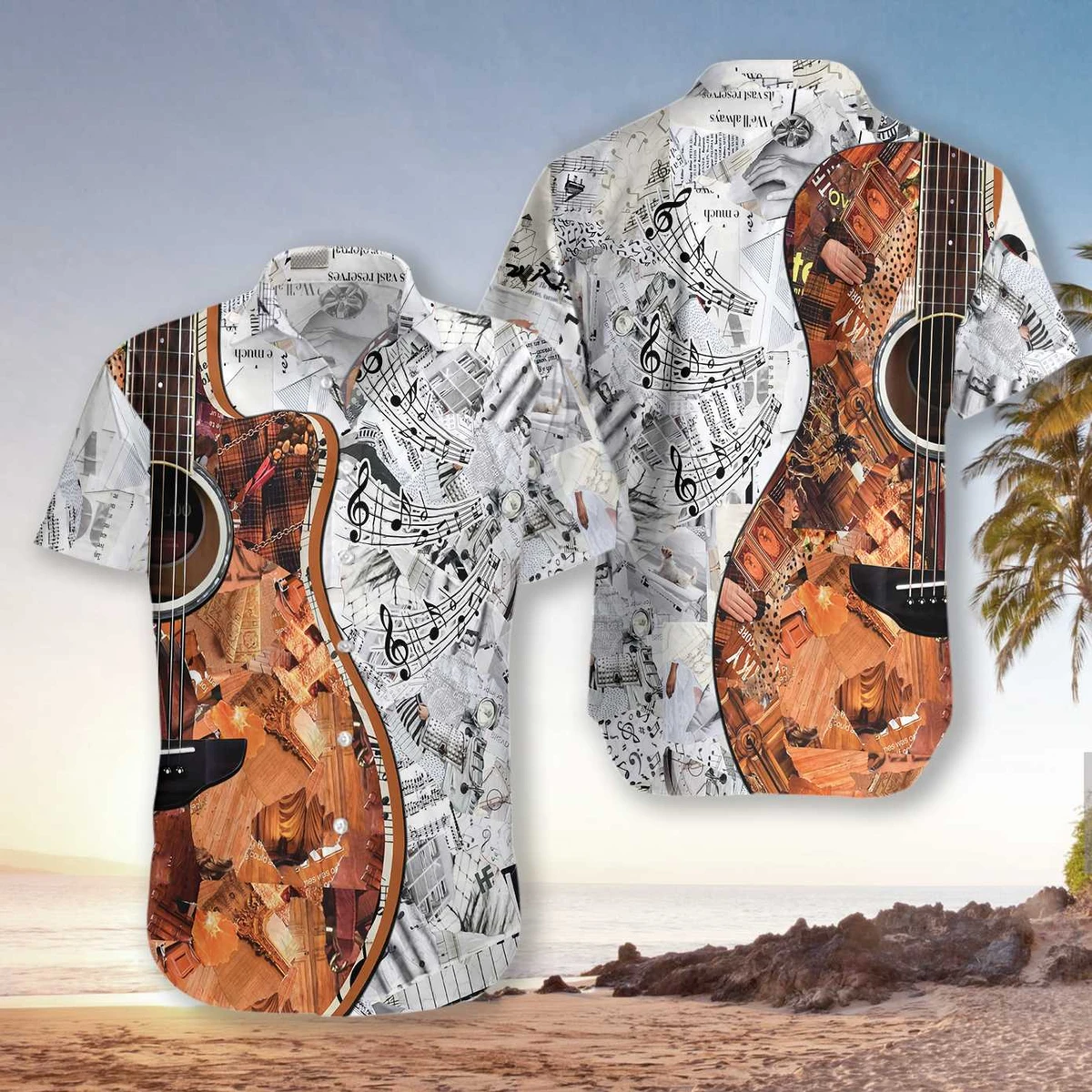 Guitar Hawaii Shirt For Men Women Adult Ha72401