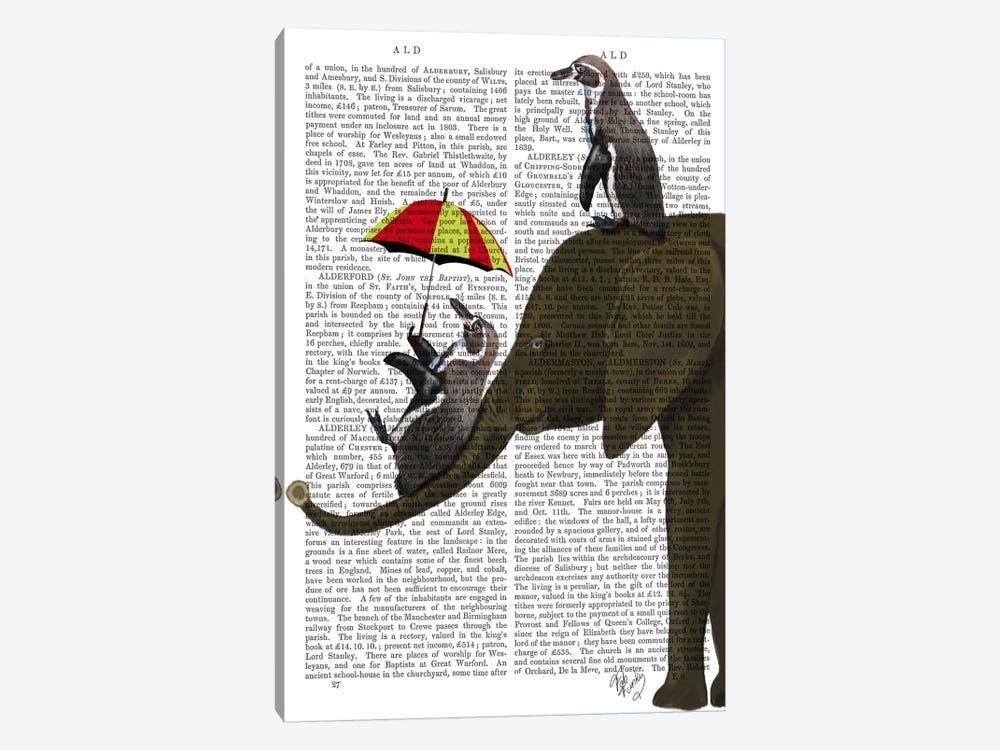 Elephant And Penguin Canvas Poster 8″x12″ 12×18″ 18″x26″ 24″x36″ 30″x45″