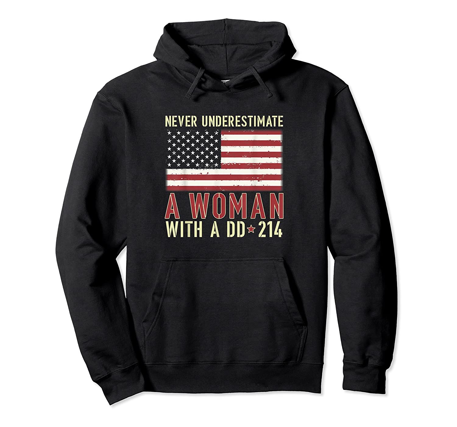 Women With DD-214 Female Veterans Day GifHoodie Pullover Hoodie, T-Shirt, Sweatshirt