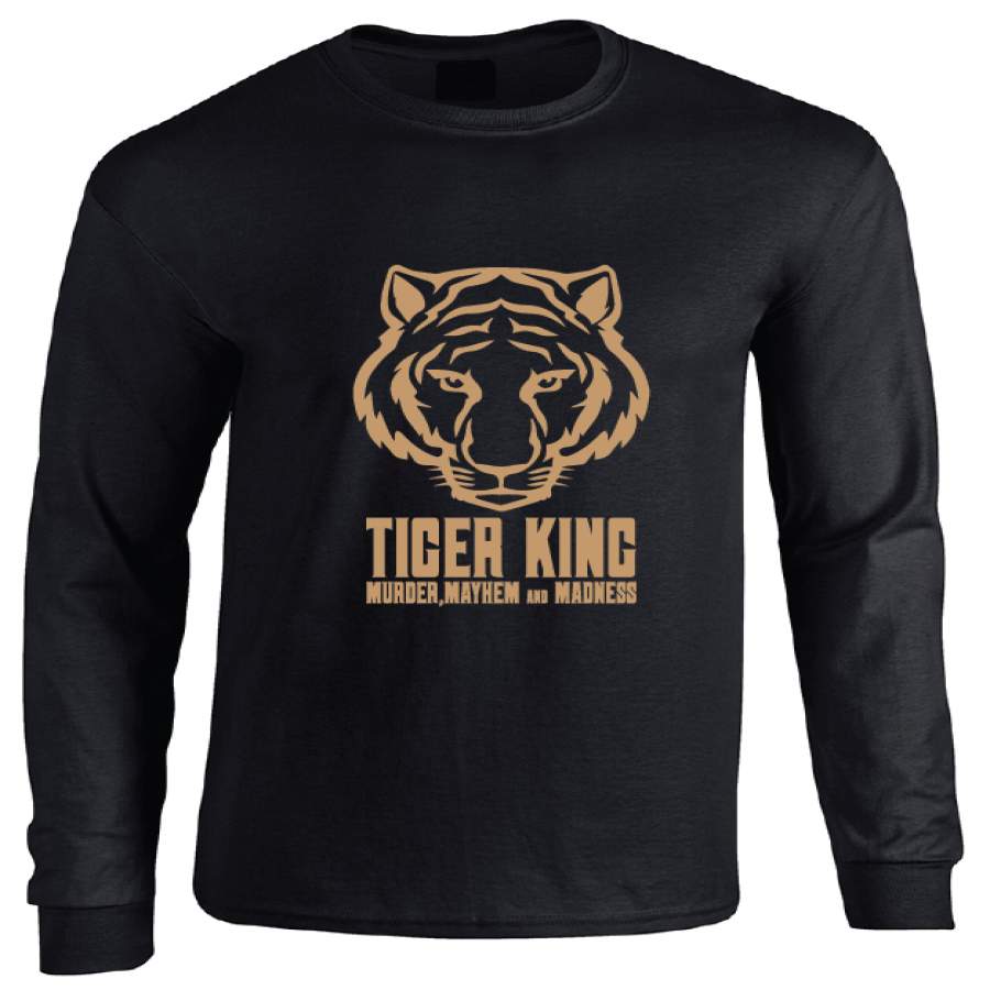 Tiger King Murder, Mayhem And Madness Logo Long Sleeve T-Shirt