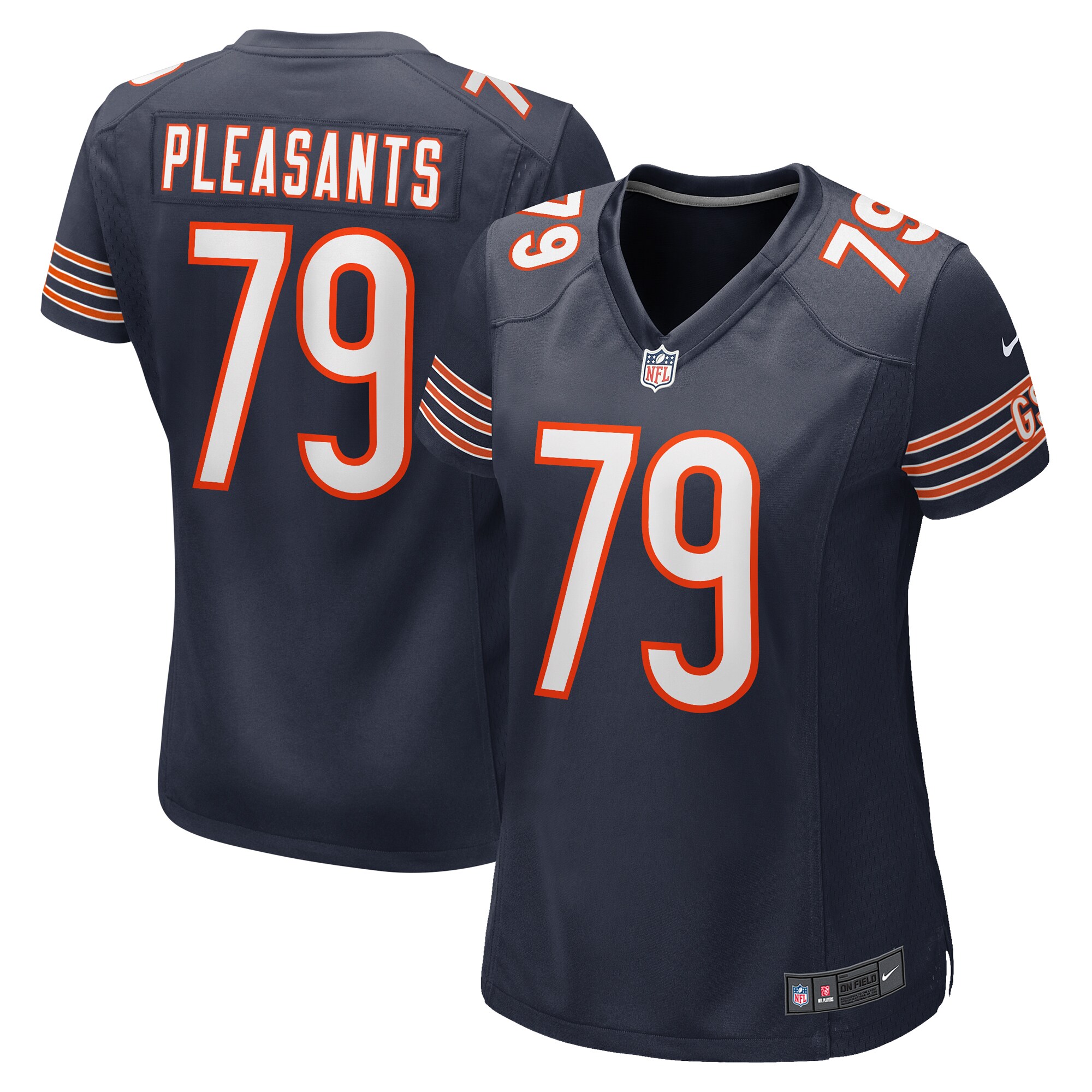 Austen Pleasants Chicago Bears Women's Game Jersey – Navy