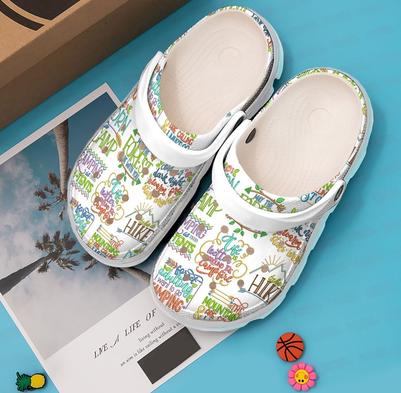 Camping Personalized Clog, Custom Name, Text, Color, Number Fashion Style For Women, Men, Kid, Print 3D Camping With You