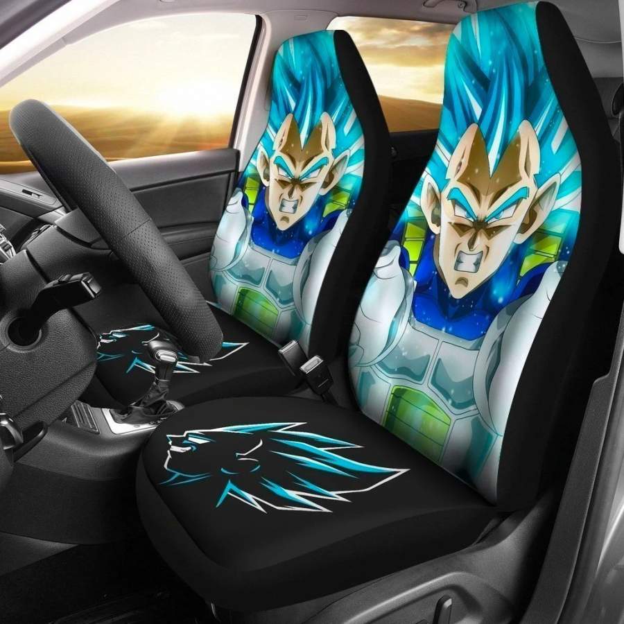 Vegeta Blue Hair Car Seat Covers For DB Anime