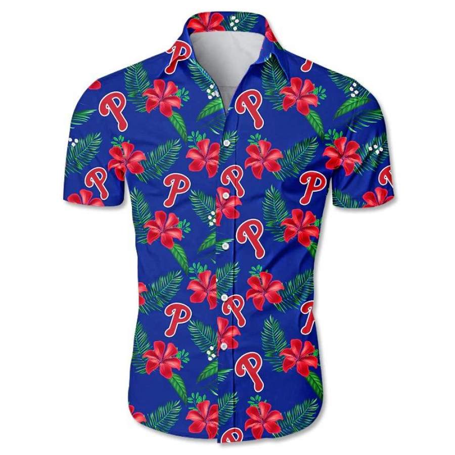 Philadelphia Phillies Hawaii Shirt Short Sleeve Slim Fit Body Ha6467