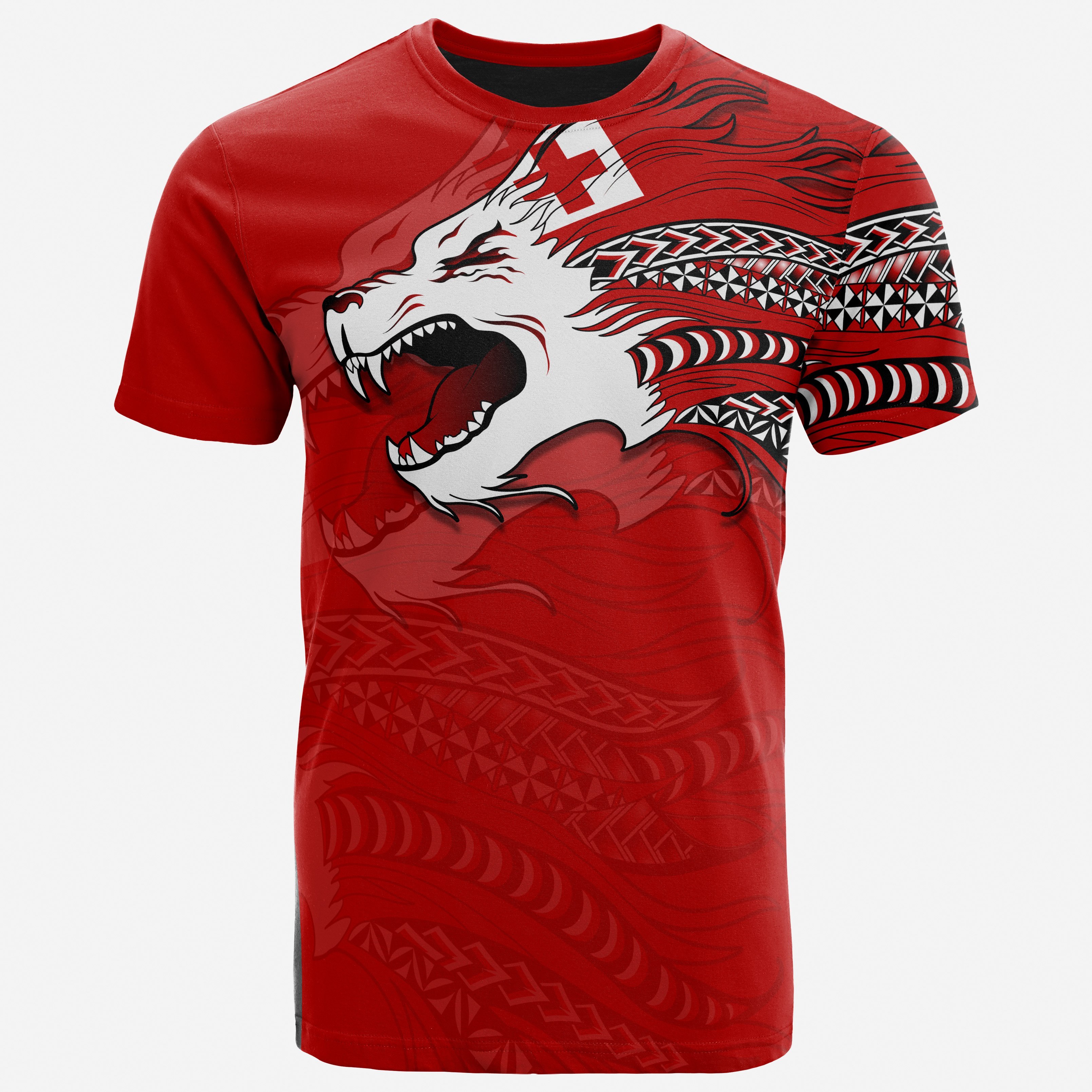 Tonga Polynesian T-Shirt – Tongan Pride Lion – BN39