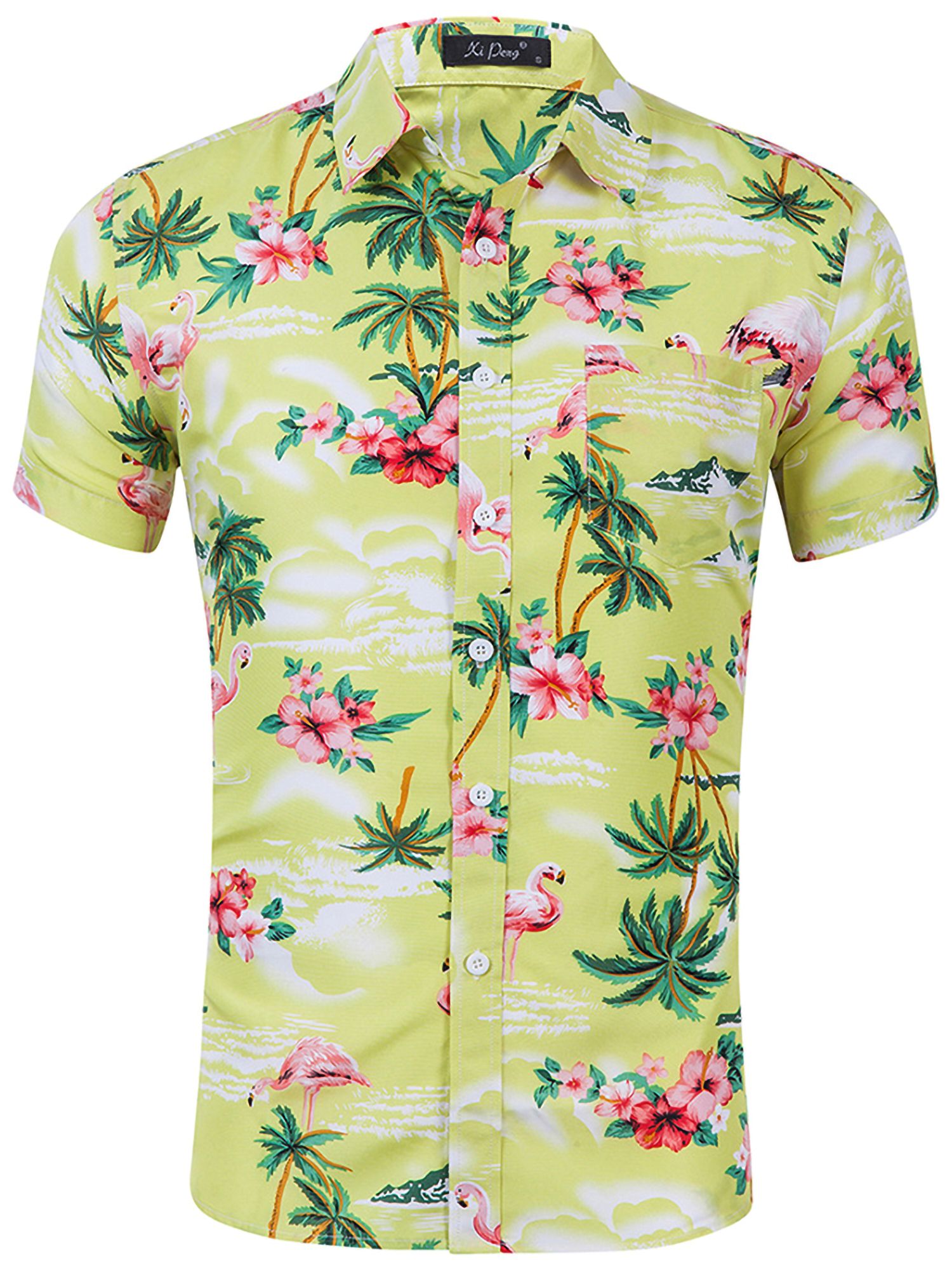 Hibiscus Floral Yellow Unique Design Hawaii Shirt Ha24805