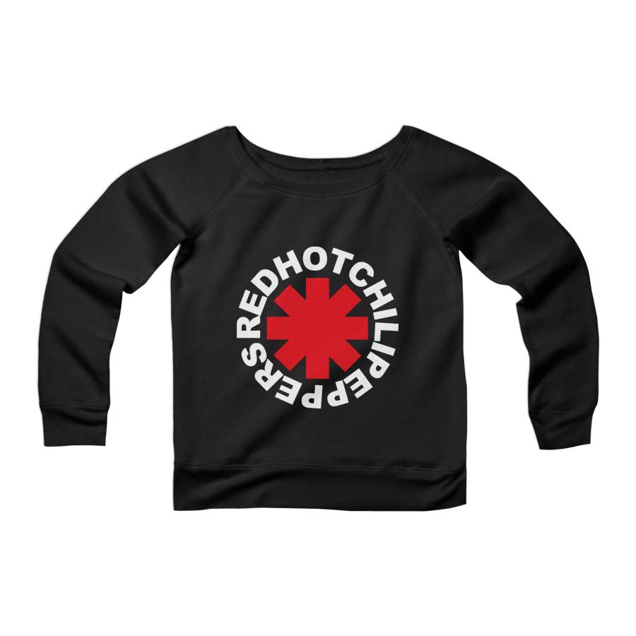 Mesh Red Hot Chili Peppers Band CPY Womans Wide Neck Sweatshirt Sweater