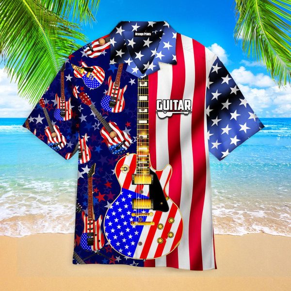 American Guitar Patriot Day Hawaii Shirt For Men Women Ha29944