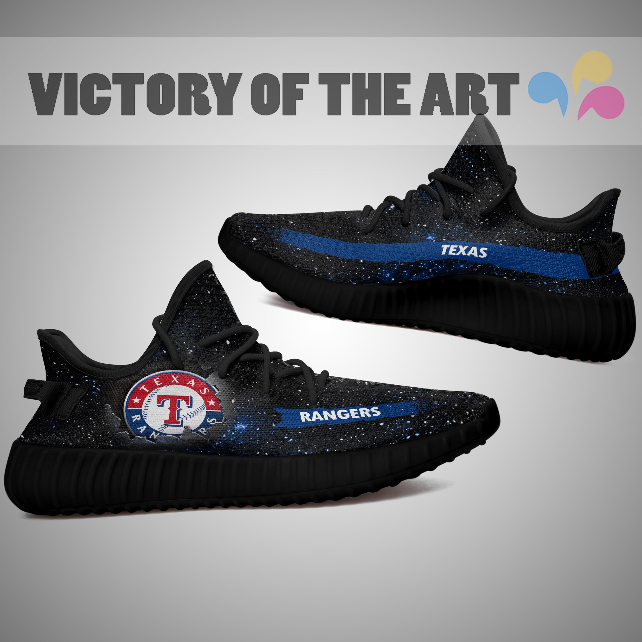 Art Scratch Mystery Texas Rangers Shoes Yeezy