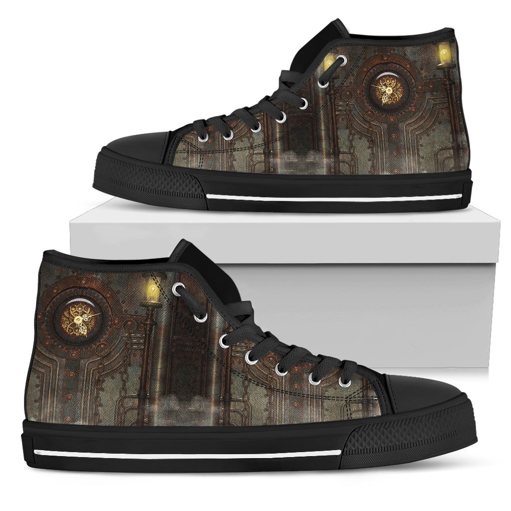 Gas Clock Steampunk Canvas Shoes