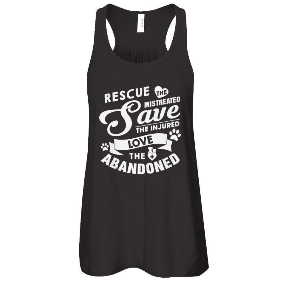 Rescue Save Love Animal Dog Lover Cat Lover Veterinarian Tank