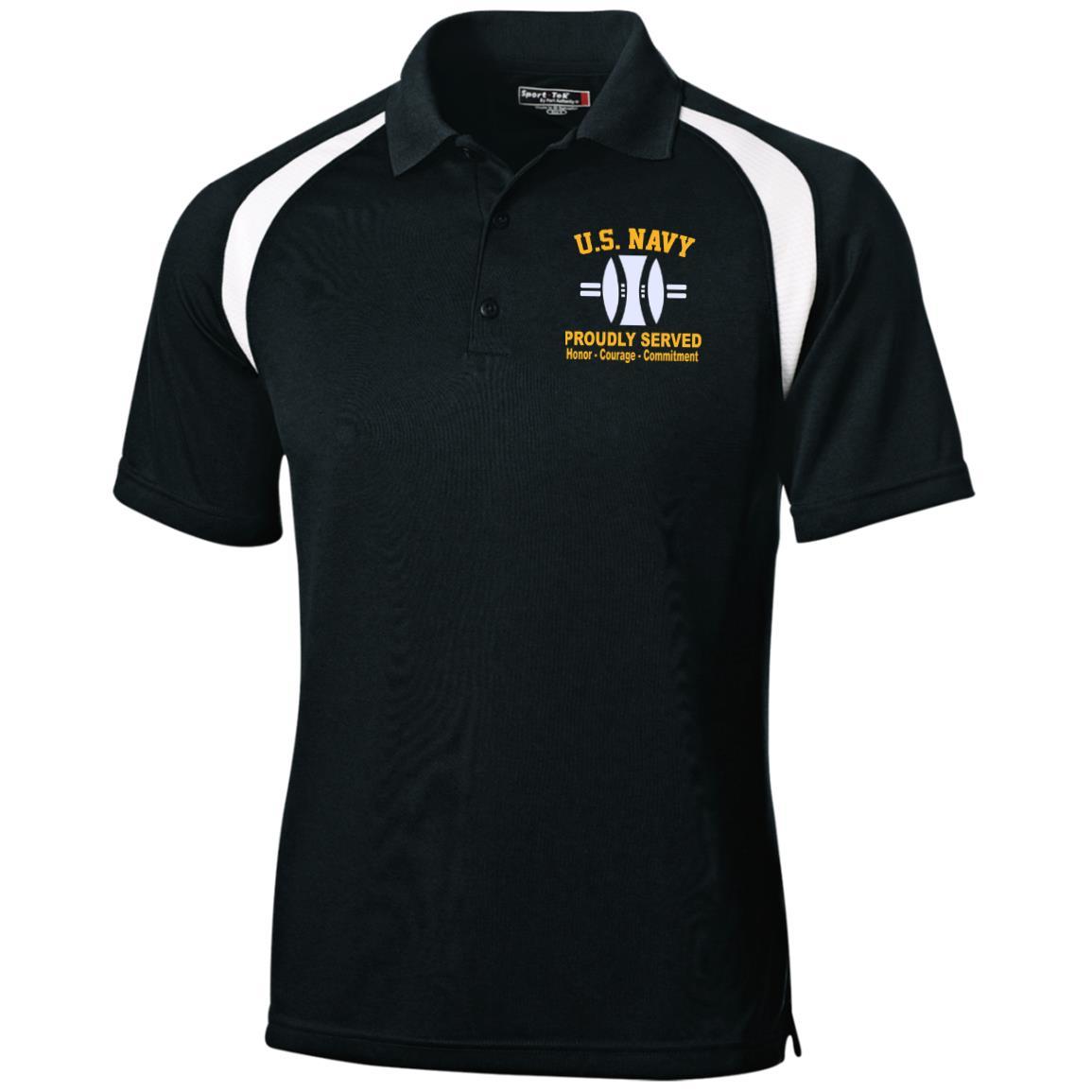 US Navy Opticalman OM Logo Embroidered Sport-Tek Moisture-Wicking Tag-Free Golf Shirt