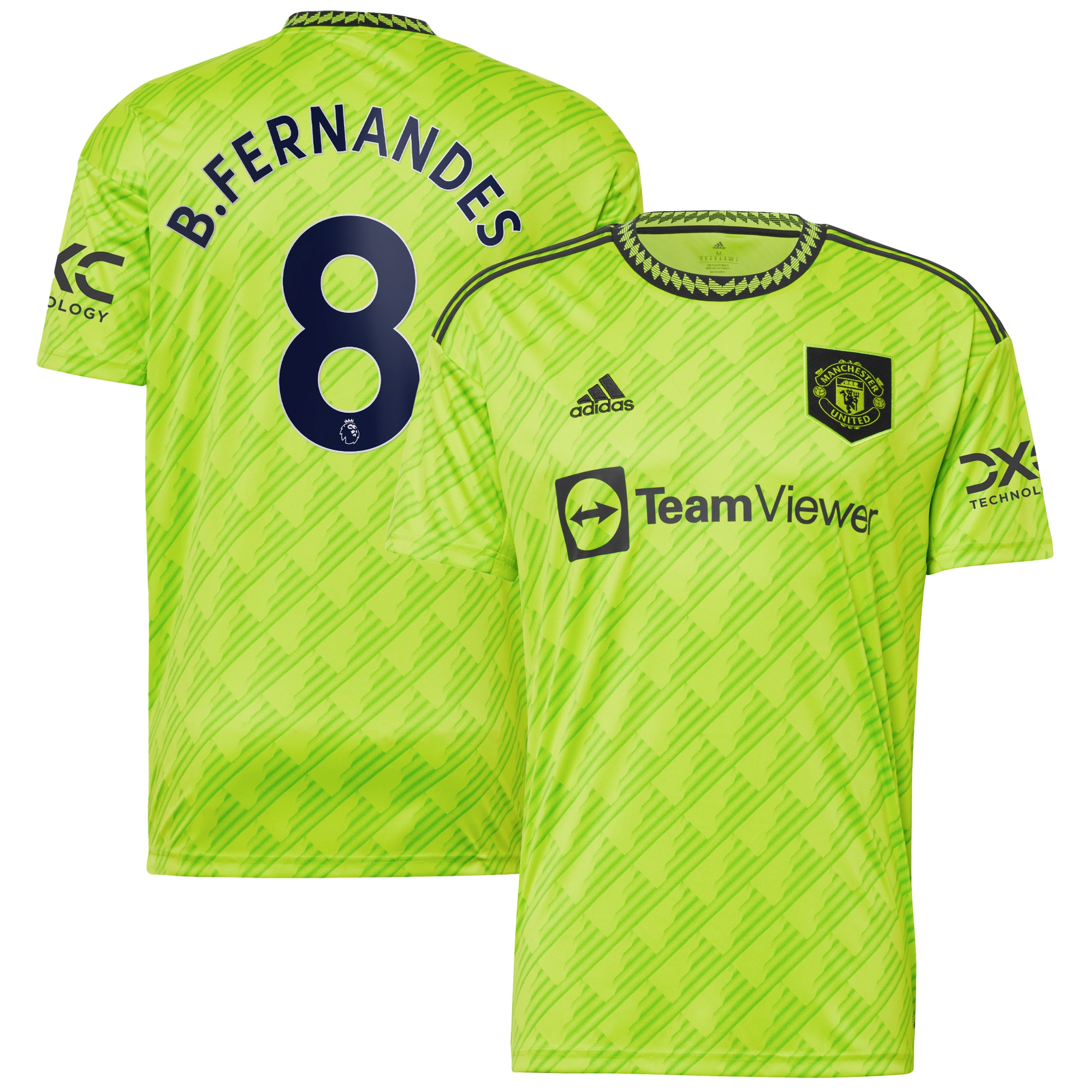 Bruno Fernandes Manchester United 2022/23 Third Replica Player Jersey – Neon Green