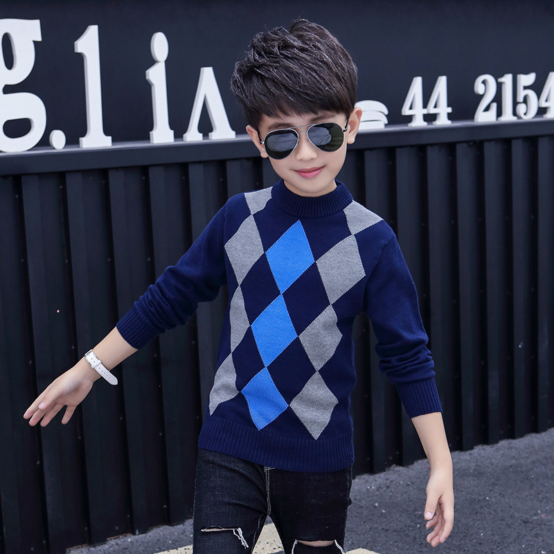 Winter Cotton children’s clothing Boy’s clothes O-Neck pullover Sweater winter Keep warm Kids clothes children’s Sweater alx